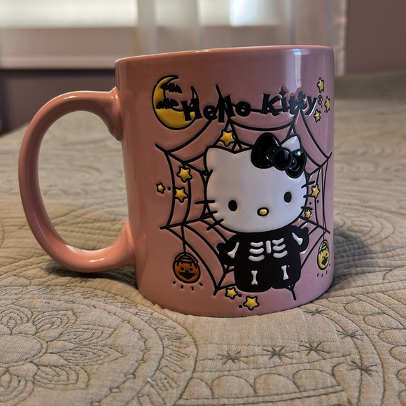 Halloween Hello Kitty Skeleton Mug by Samri Skeleton Hello Kitty Pumpkin Spider - Picture 4 of 9